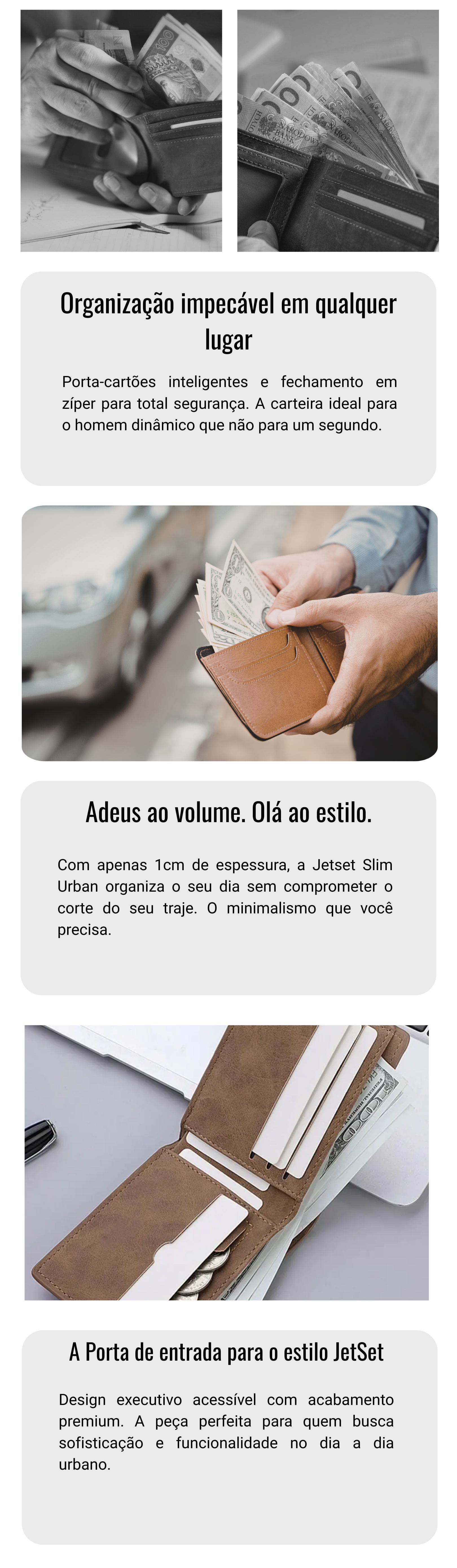 Carteira Executiva Jetset Slim - Edição Urban Pocket